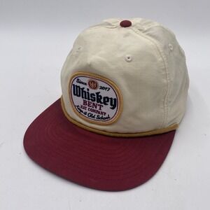 Whiskey‎ Bent Hat Co Hat SnapBack Rope Red White Cleaned VGC